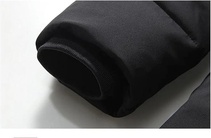 Men Long Down Jacket Hooded Warm Puffer Coat Duck Down Parka Thick Winter Outerwear Cold Weather Feather Jacket