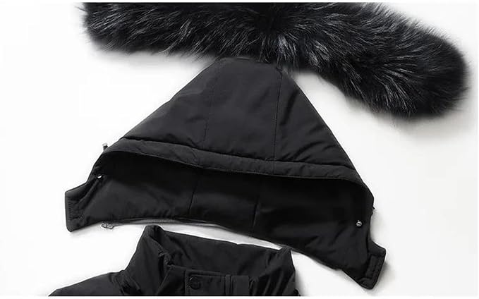 Men Long Down Jacket Hooded Warm Puffer Coat Duck Down Parka Thick Winter Outerwear Cold Weather Feather Jacket